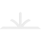 Ekena Millwork Richland Architectural Grade PVC Gable Bracket, 108"W x 45"H x 2"D x 6"F, 10/12 Pitch GBP108X45X0206RIC00 - alternate 5